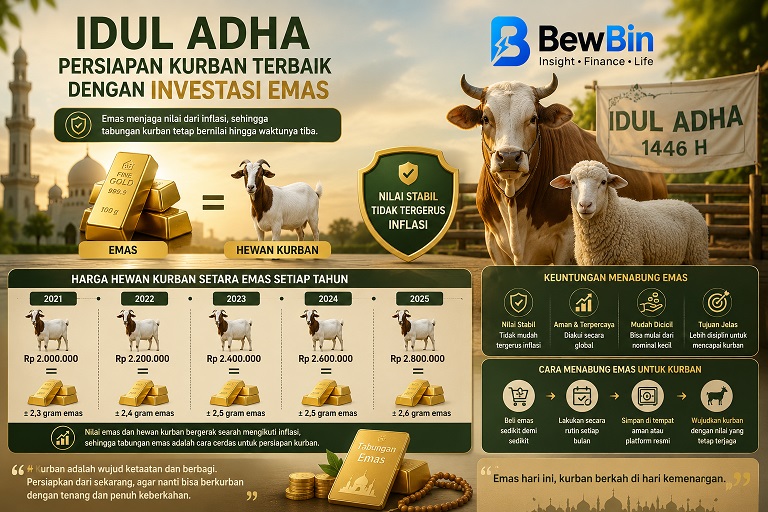 Idul Adha dan Pelajaran Tentang Menabung, Kenapa Emas Cocok untuk Persiapan Hewan Kurban?