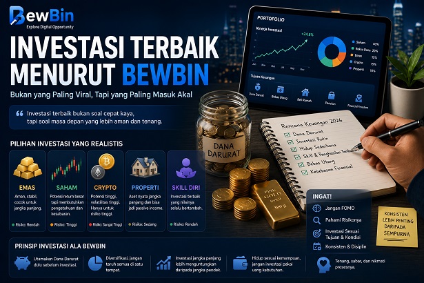 Investasi Terbaik di 2026, Bukan yang Paling Viral Tapi yang Paling Masuk Akal