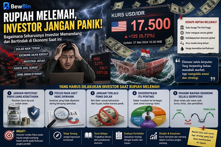 Bagaimana Seharusnya Investor Bersikap Saat Rupiah Melemah?