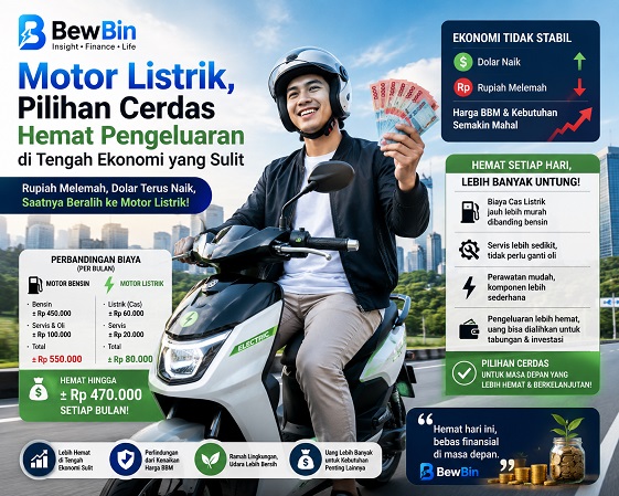 Bagaimana Motor Listrik Bisa Membantu Menghemat Pengeluaran di Tengah Ekonomi yang Sulit?